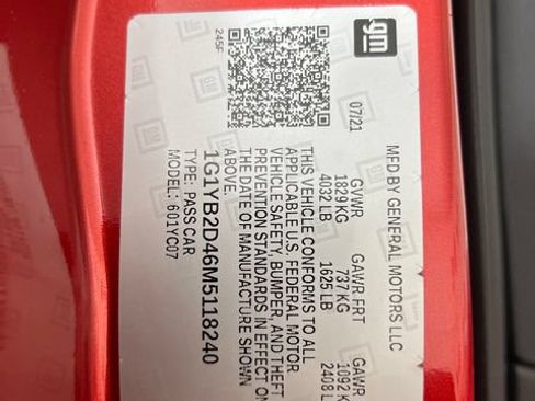 Used 2021 Chevrolet Corvette Stingray Preferred Cpe RWD image 26