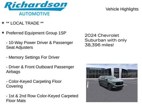 Used 2024 Chevrolet Suburban RST w/ Luxury Package AWD/4WD image 11