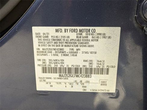 Used 2021 Ford EcoSport SE w/ SE Convenience Package image 31