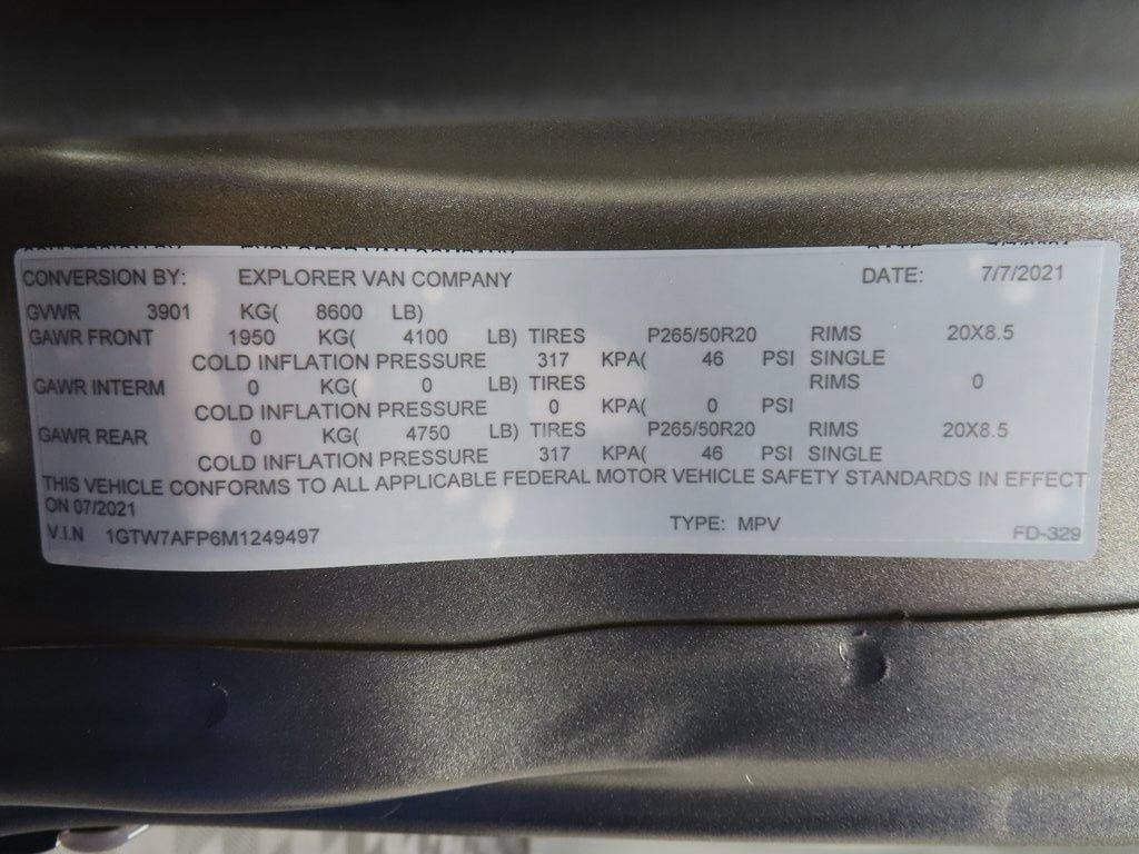 Used 2021 GMC Savana 2500 RWD image 59