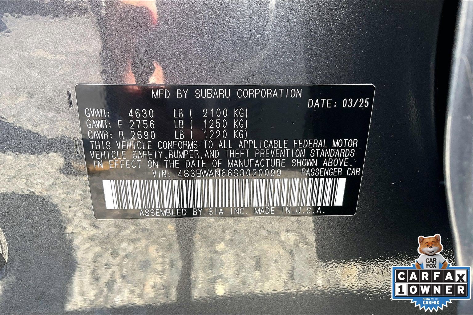 Used 2025 Subaru Legacy Limited AWD/4WD image 33