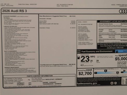 New 2026 Audi RS 3 image 33