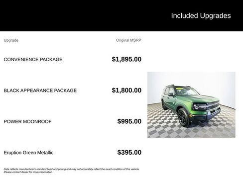 Certified 2025 Ford Bronco Sport Big Bend w/ Convenience Package AWD/4WD image 6