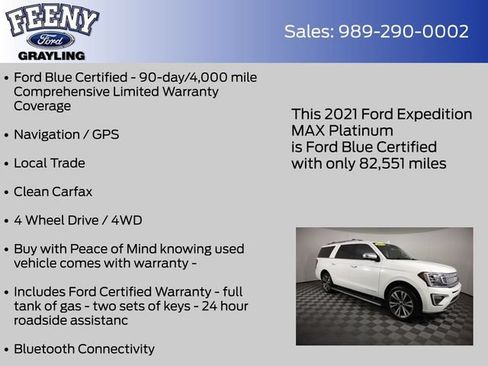 Used 2021 Ford Expedition Max Platinum AWD/4WD image 4
