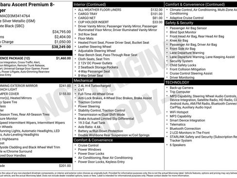 Used 2021 Subaru Ascent Premium w/ Convenience Package image 2