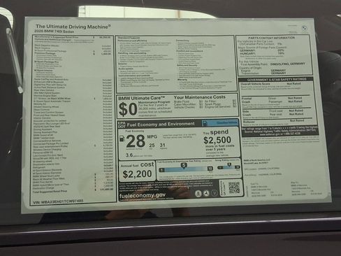 New 2026 BMW 740i 740i w/ Premium Package image 30