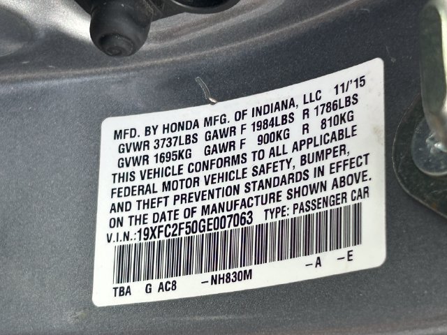 Used 2016 Honda Civic LX image 12