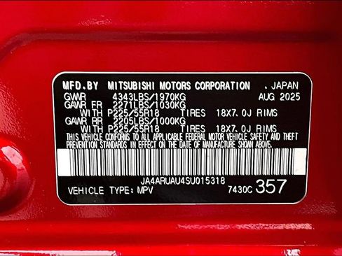 New 2025 Mitsubishi Outlander Sport LE image 8