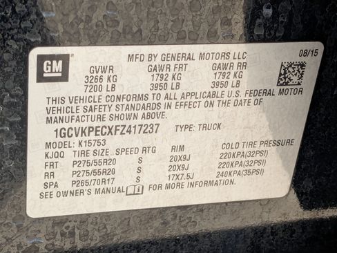 Used 2015 Chevrolet Silverado 1500 W/T w/ Black Out Edition AWD/4WD image 30