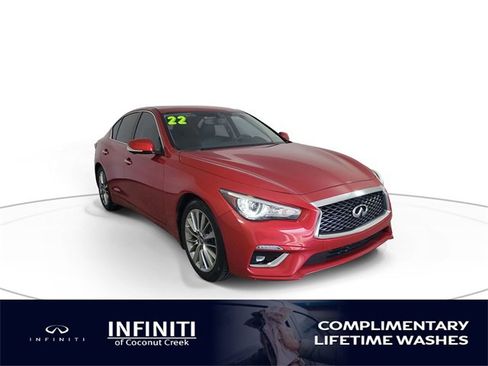 Used 2022 INFINITI Q50 Luxe w/ Cargo Package image 1