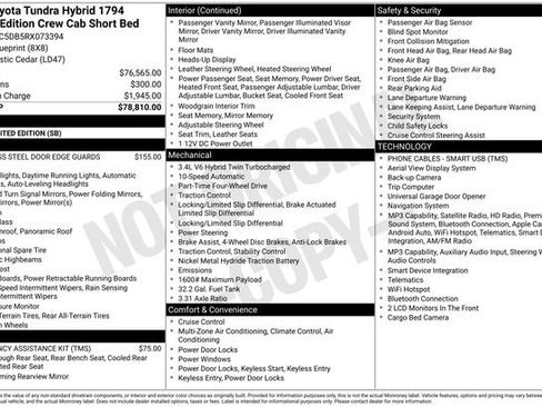Used 2024 Toyota Tundra 1794 Edition AWD/4WD image 3