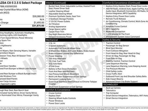 Used 2025 MAZDA CX-5 AWD 2.5 S w/ Select Package image 4