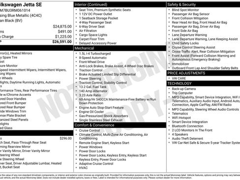 Used 2024 Volkswagen Jetta SE image 1