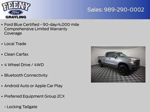 Used 2020 Chevrolet Silverado 1500 Custom Trail Boss w/ Custom Convenience Package AWD/4WD image 4