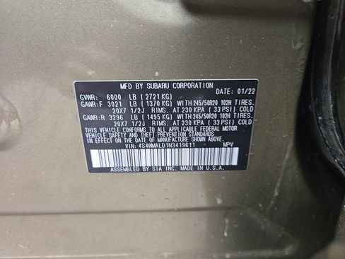 Used 2022 Subaru Ascent Limited w/ Technology Package image 33