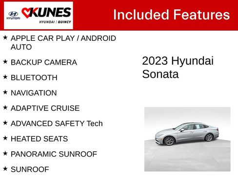 Used 2023 Hyundai Sonata SEL w/ Convenience Package FWD image 2