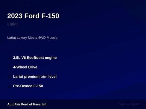 Certified 2023 Ford F150 Lariat AWD/4WD image 5