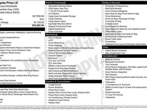 Used 2024 Toyota Prius LE FWD image 5