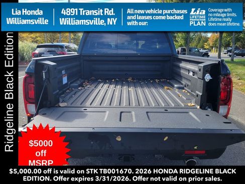 New 2026 Honda Ridgeline Black Edition image 6
