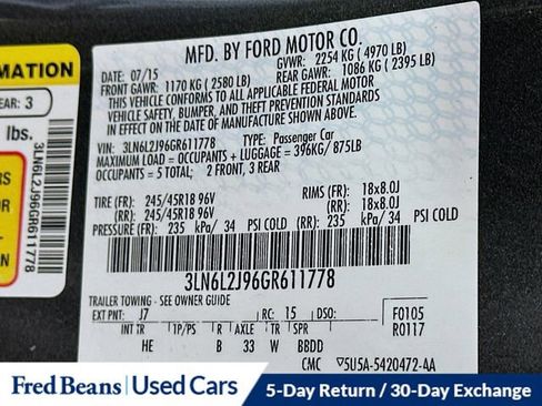 Used 2016 Lincoln MKZ AWD image 33