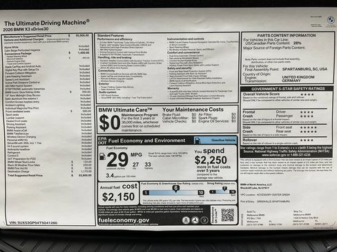 New 2026 BMW X3 xDrive30 w/ Convenience Package image 36