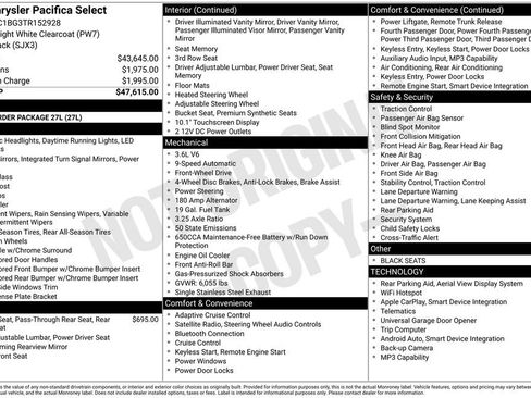 New 2026 Chrysler Pacifica Select image 31