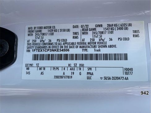 Used 2022 Ford F150 XL w/ Equipment Group 101A High RWD image 16