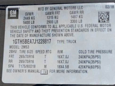 Used 2018 GMC Canyon W/T w/ Convenience Package image 44