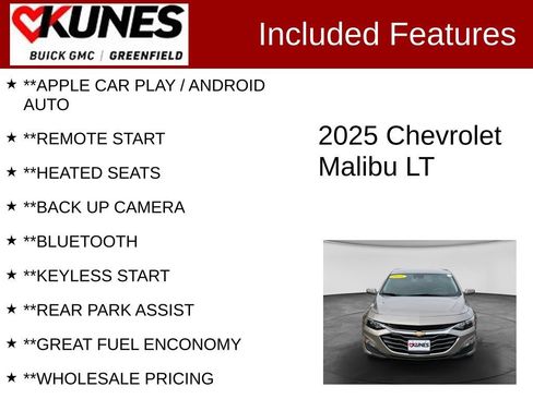 Used 2025 Chevrolet Malibu LT FWD image 2