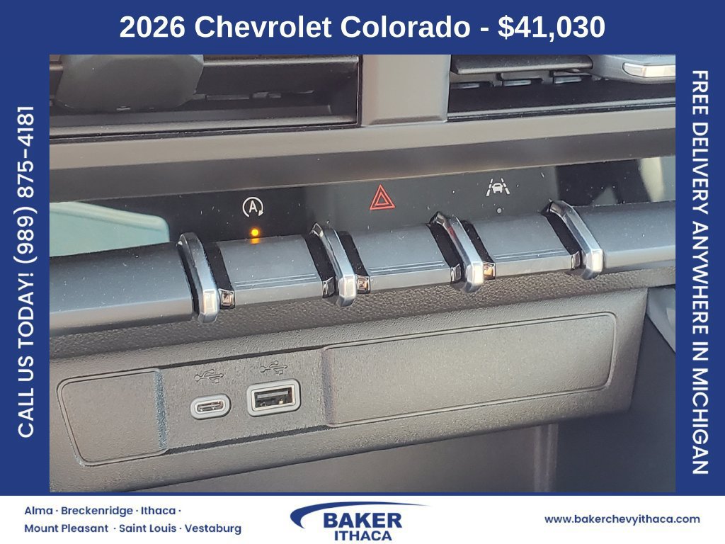 New 2026 Chevrolet Colorado W/T w/ WT Custom Package AWD/4WD image 19