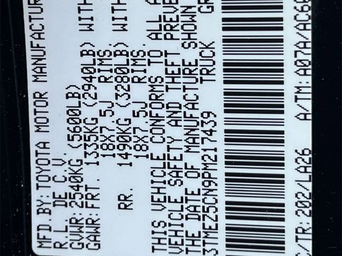 Used 2023 Toyota Tacoma Limited image 13