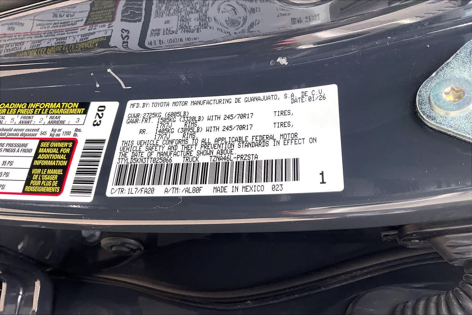 Used 2026 Toyota Tacoma SR AWD/4WD image 33