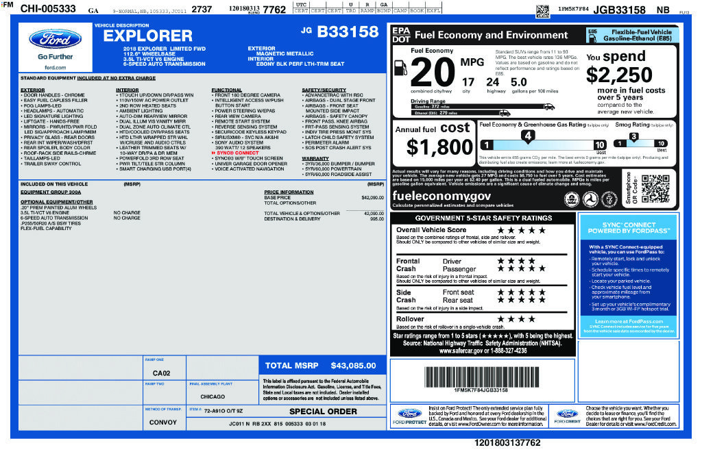 Used 2018 Ford Explorer Limited FWD image 42