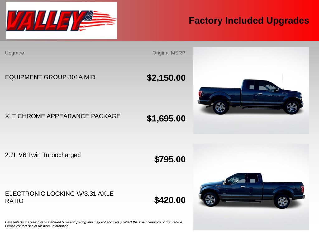 Used 2016 Ford F150 XLT w/ Equipment Group 301A Mid RWD image 5