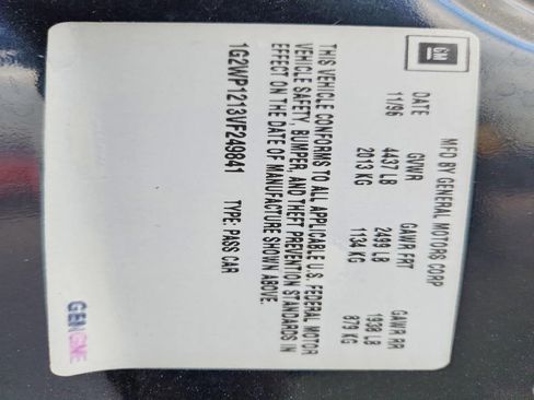 Used 1997 Pontiac Grand Prix GT w/ Opt Pkg image 11