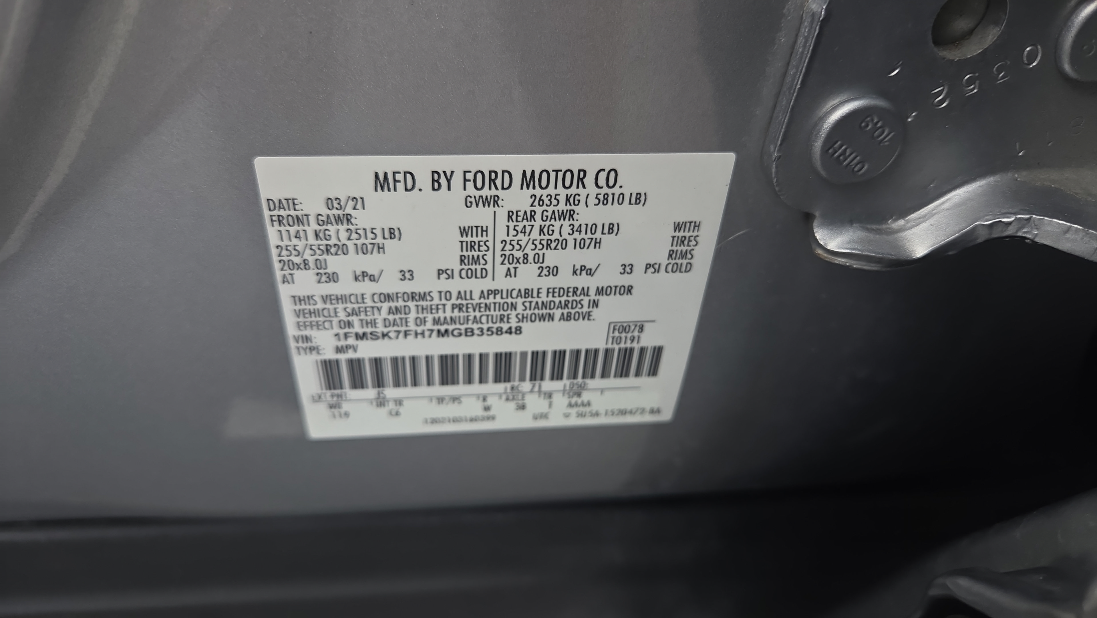Used 2021 Ford Explorer Limited w/ Equipment Group 301A RWD image 21