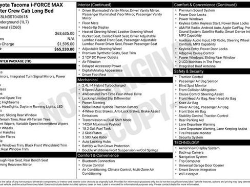 New 2025 Toyota Tacoma Trailhunter image 4
