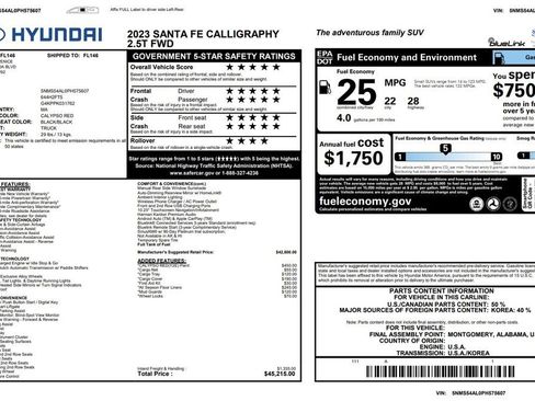 Used 2023 Hyundai Santa Fe Calligraphy image 4