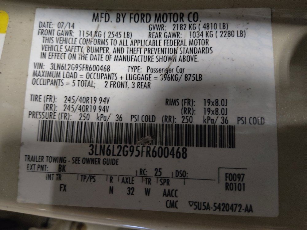 Used 2015 Lincoln MKZ w/ Equipment Group 101A Select FWD image 33