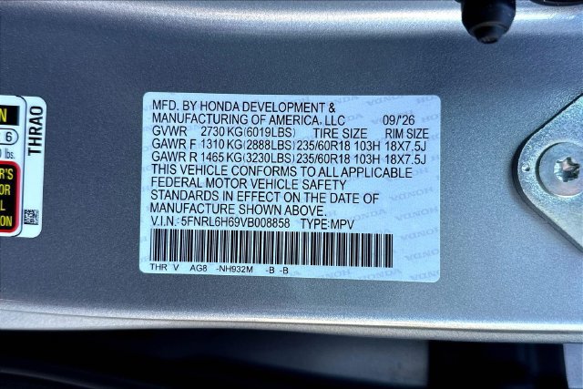 New 2027 Honda Odyssey EX-L image 8
