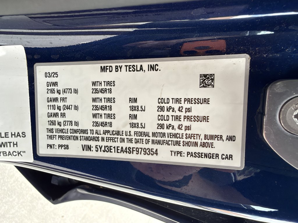 Used 2025 Tesla Model 3 Long Range RWD image 49