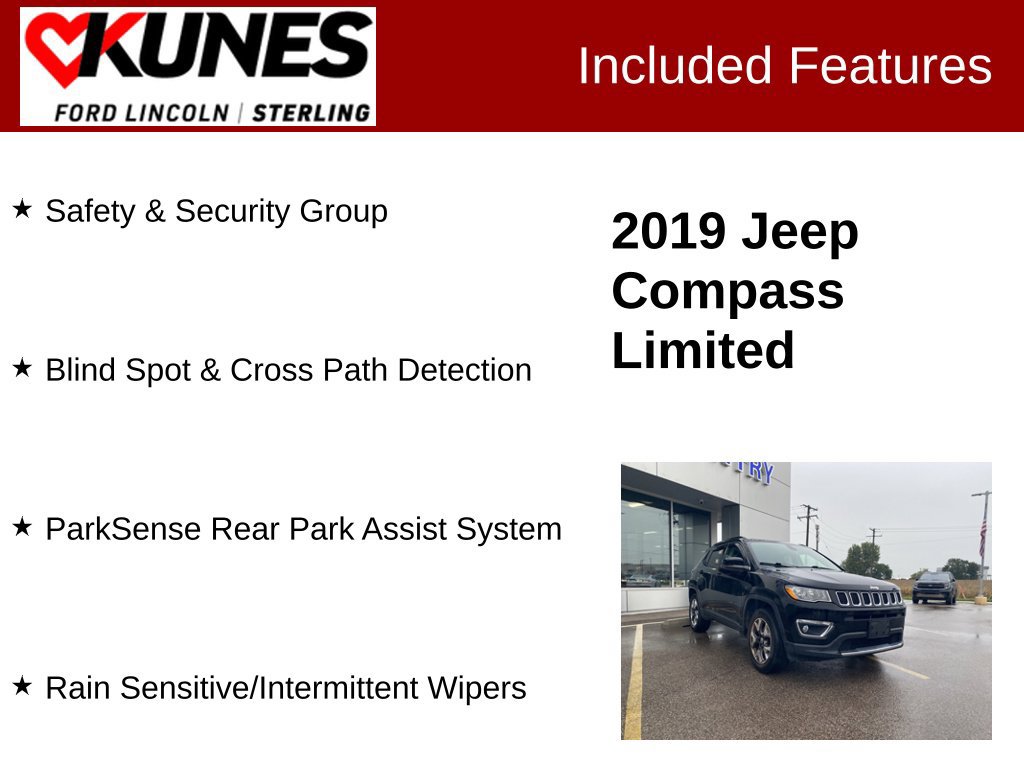 Used 2019 Jeep Compass Limited w/ Safety & Security Group AWD/4WD image 3