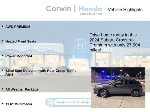 Used 2024 Subaru Crosstrek 2.0i Premium image 6