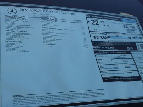 New 2026 Mercedes-Benz GLC 43 AMG 4MATIC Coupe image 37