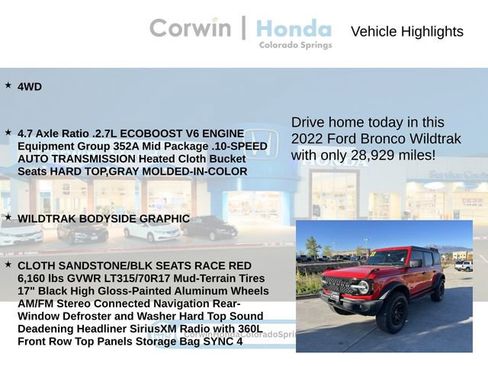 Used 2022 Ford Bronco Wildtrak image 6