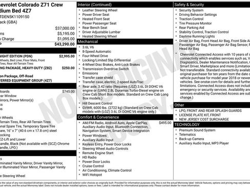 Used 2019 Chevrolet Colorado Z71 w/ Z71 Midnight Edition image 11