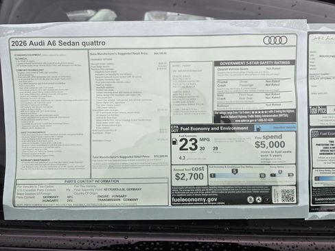 New 2026 Audi A6 Premium Plus image 19