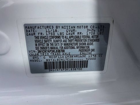 Used 2019 Nissan Versa SV FWD image 29