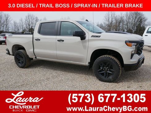New 2026 Chevrolet Silverado 1500 Custom Trail Boss w/ Dark Appearance Package AWD/4WD image 1