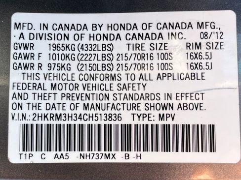 Used 2012 Honda CR-V LX image 11